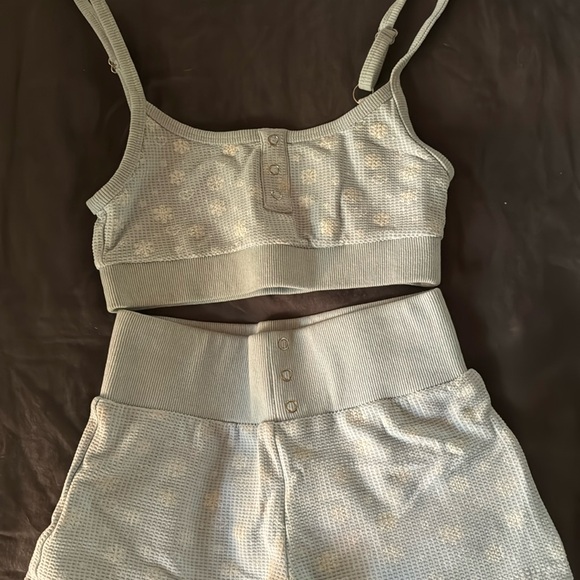 Frankie’s Bikinis Snowflake Pajama Set - Picture 1 of 8